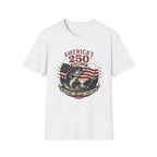 America's 250th Anniversary Fishing T-Shirt — 'One Nation, One Flag' Patriotic Bass Tee (1776–2026)