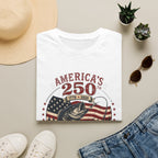 America's 250th Anniversary Fishing T-Shirt — 'One Nation, One Flag' Patriotic Bass Tee (1776–2026)