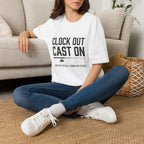 Clock Out Cast On