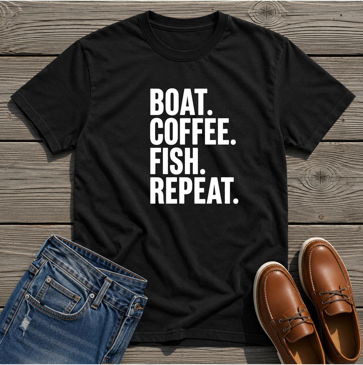 Boat Coffee Fish Repeat