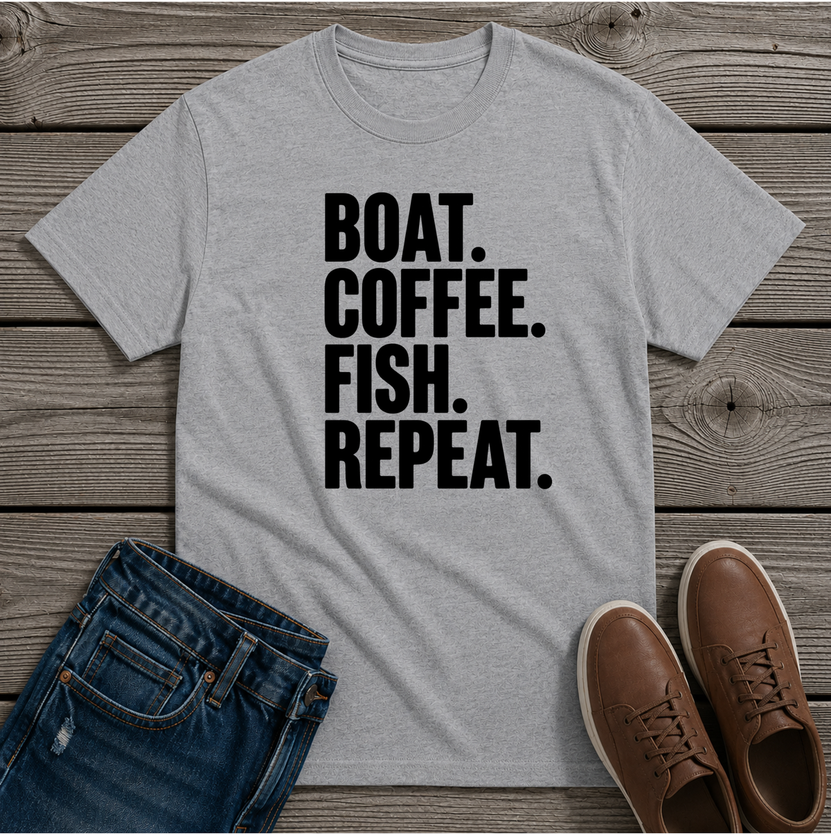 Boat Coffee Fish Repeat