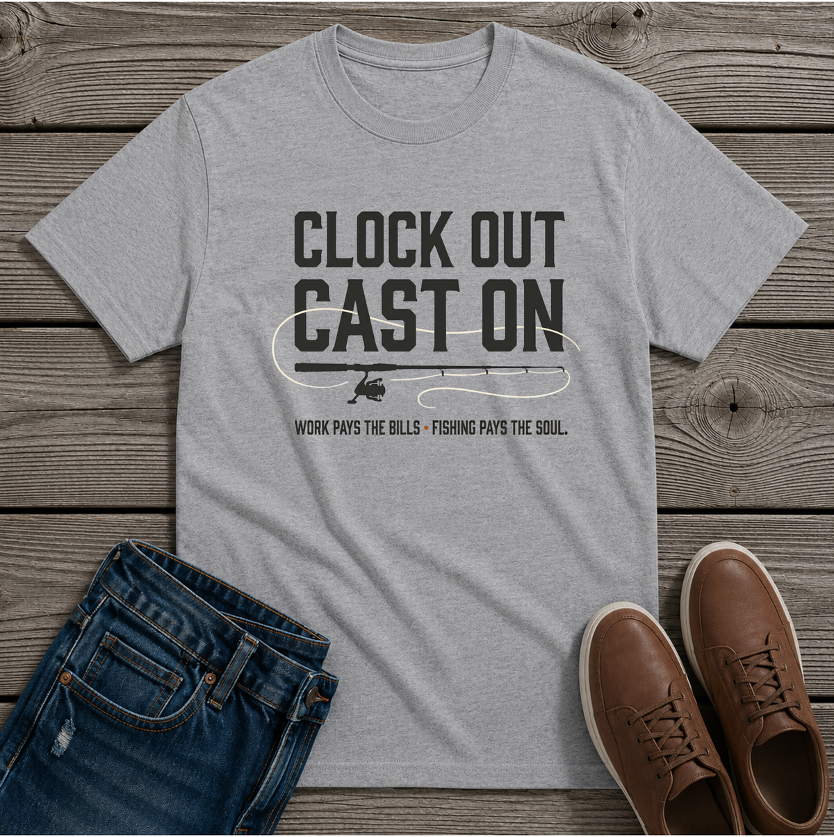 Clock Out Cast On